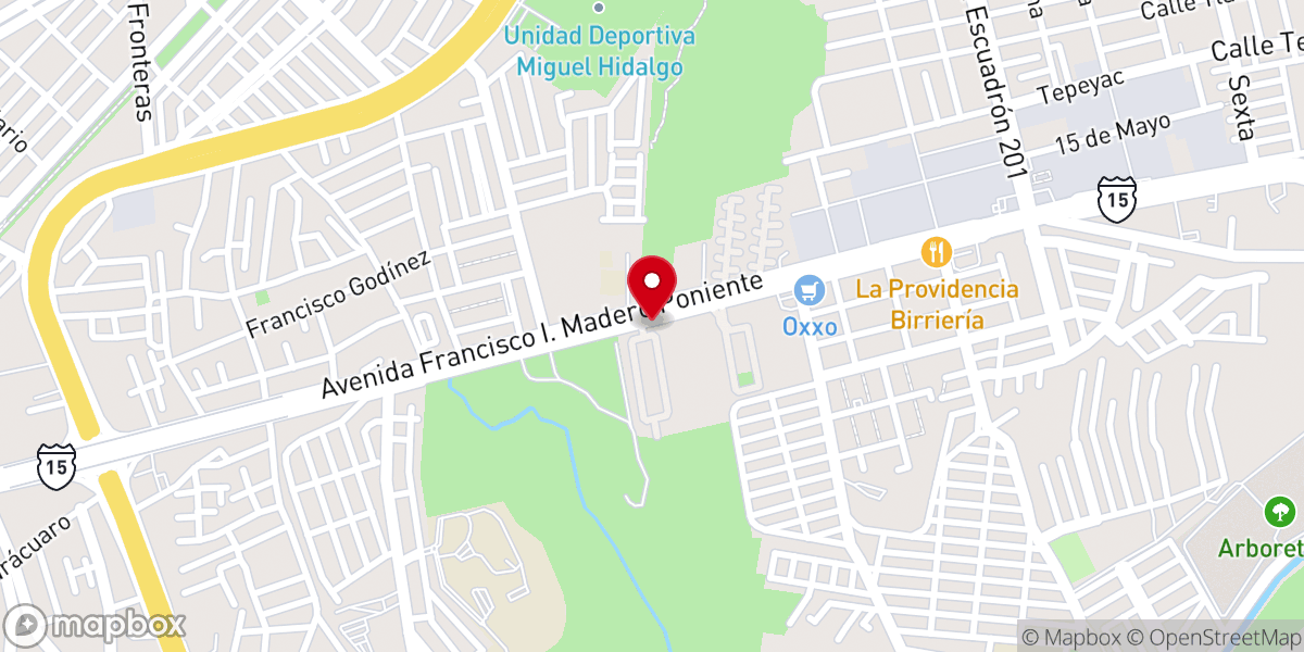 Map showing location of Agua Viva Morelia