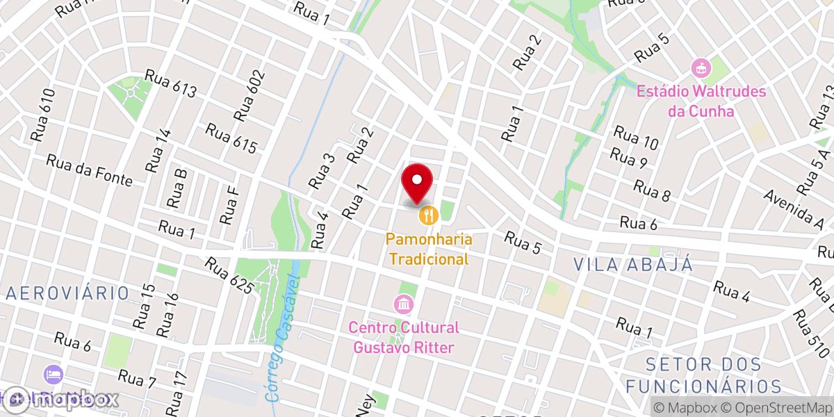 Map showing location of Igreja Pentecostal Canaa de Deus