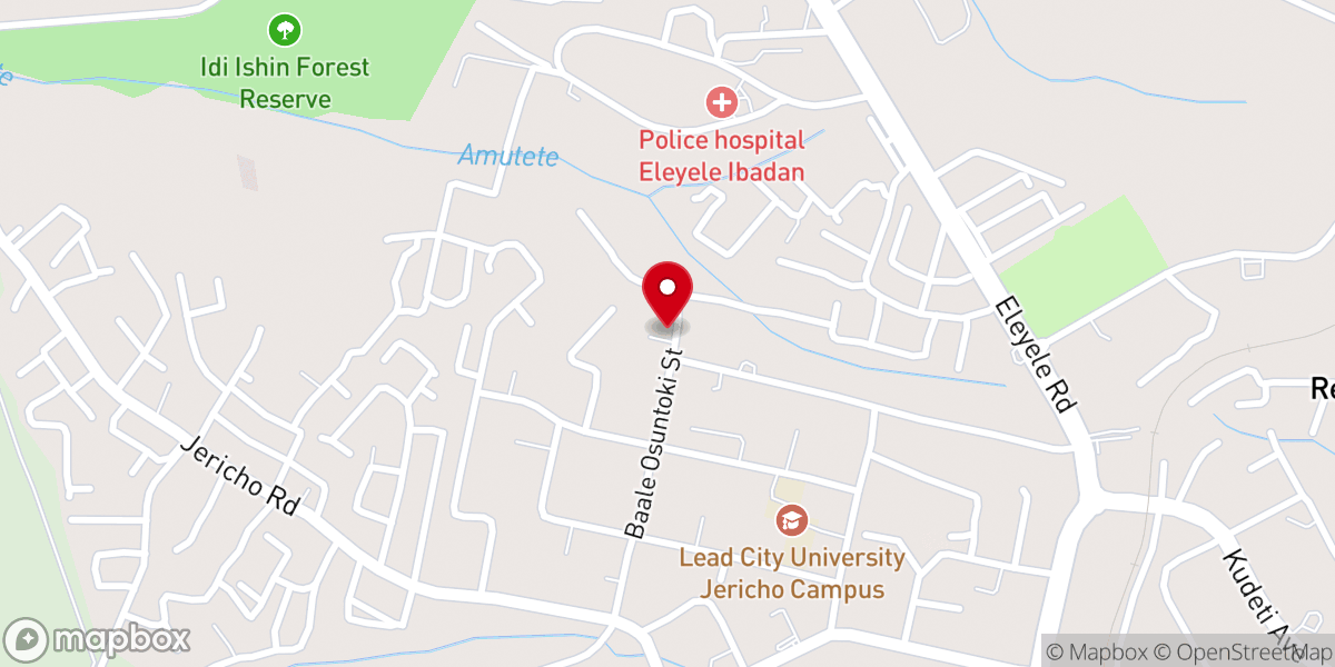 Map showing location of St Richard's Catholic Church