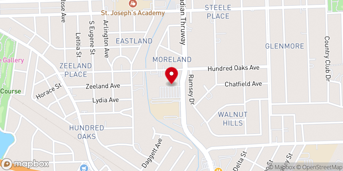 Map showing location of The Tracy Center