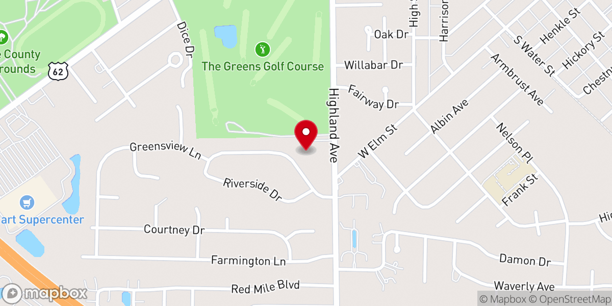 Map showing location of Saint Andrews Church