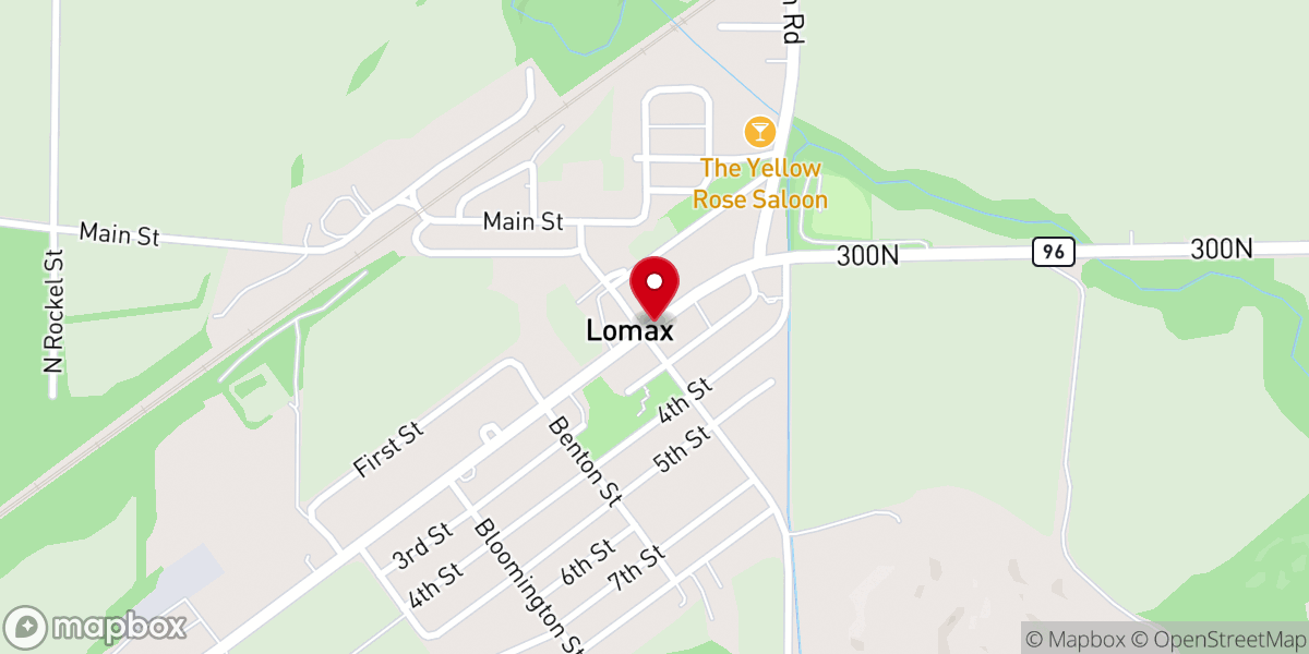 Map showing location of Terre Haute Methodist Church