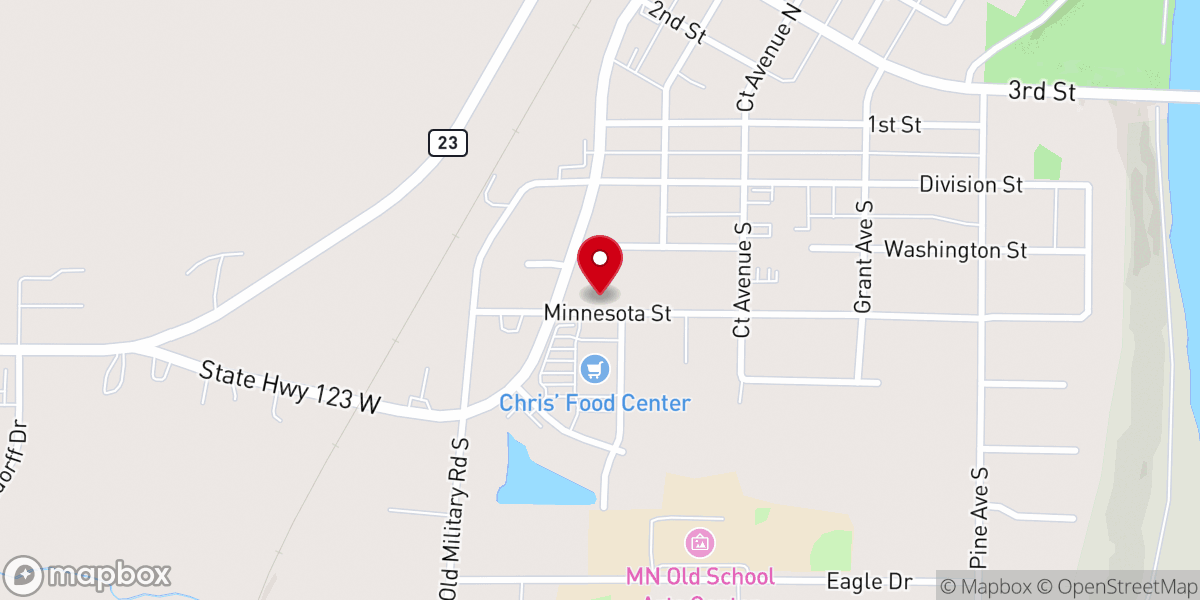 Map showing location of Community Worship Center