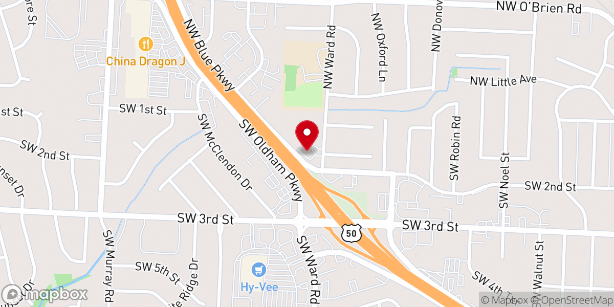 Map showing location of Martin Luther Lutheran Church (ELCA)