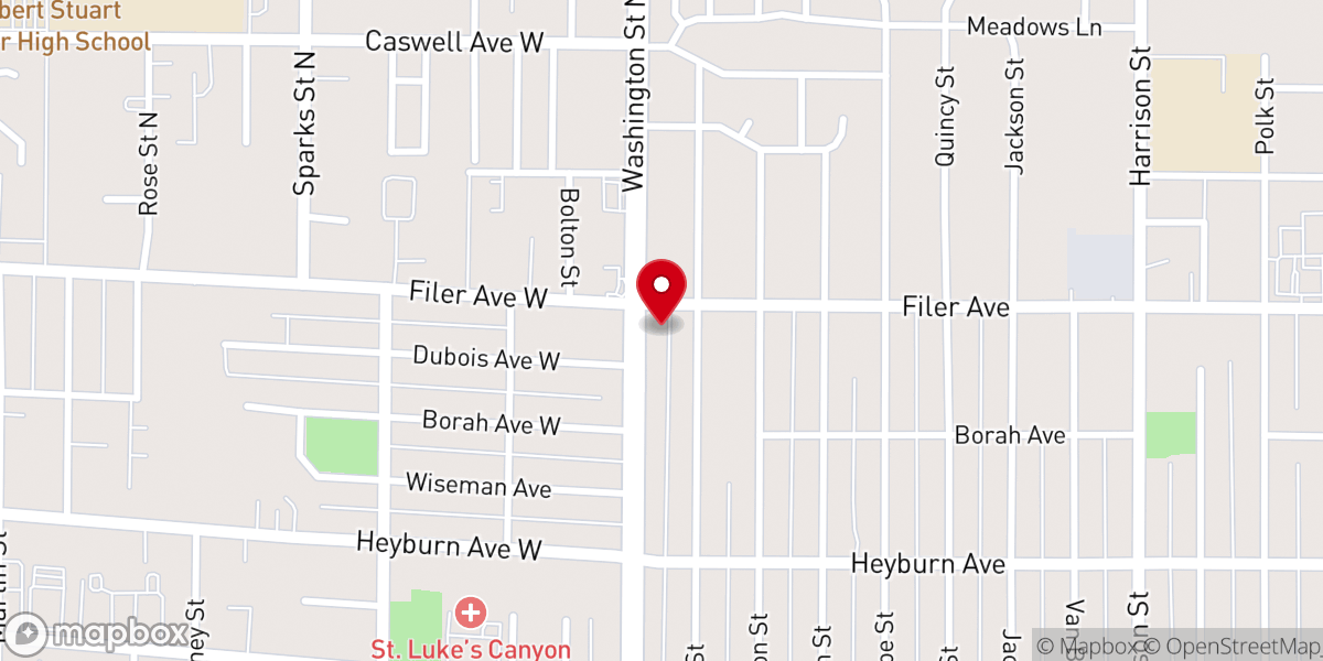 Map showing location of First Southern Baptist Church