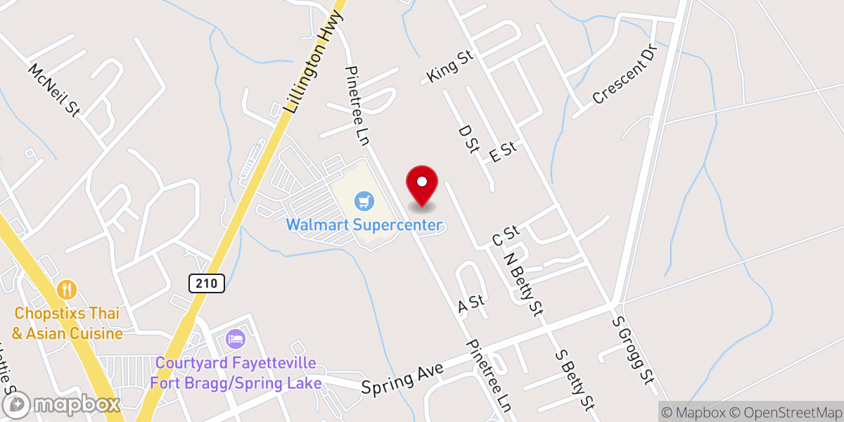 Map showing location of Cruciform Church of Christ
