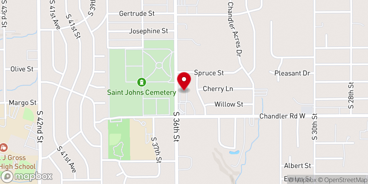 Map showing location of The Door Christian Fellowship Church of Bellevue Nebraska