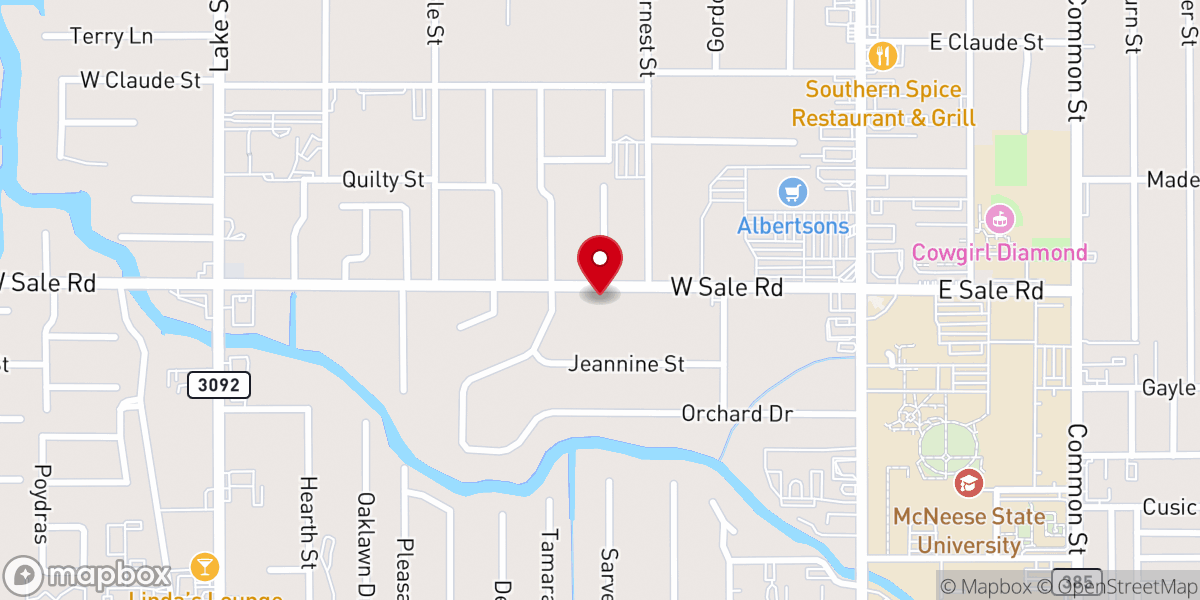 Map showing location of South City Christian Church