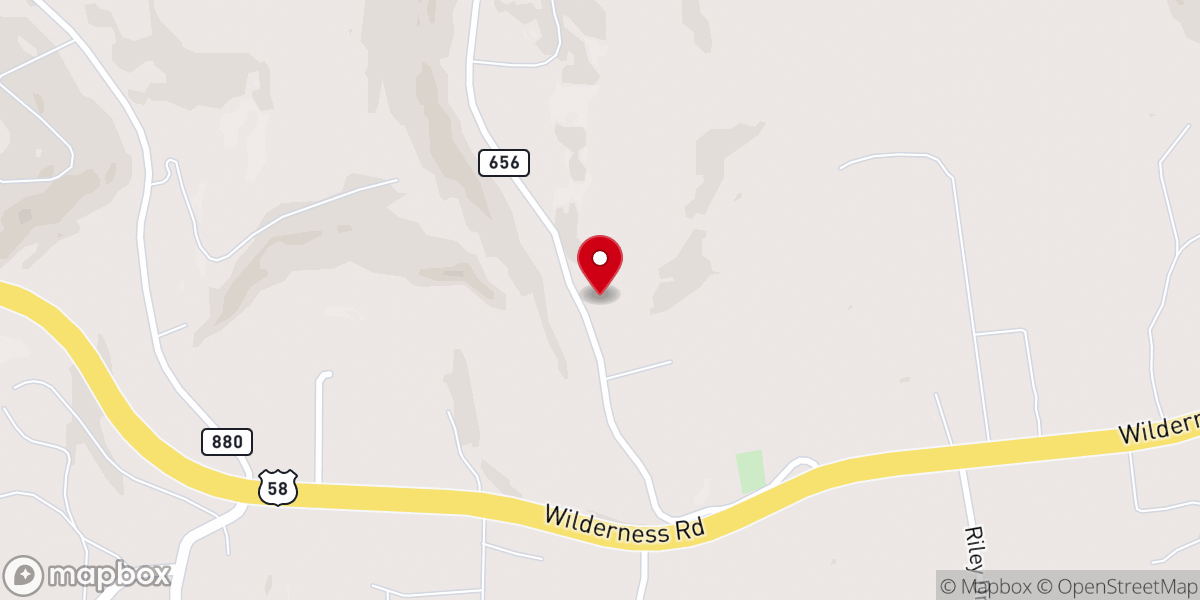 Map showing location of Friendship Church