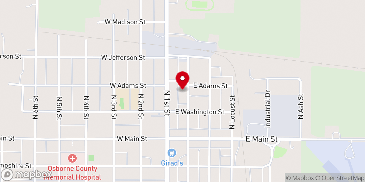 Map showing location of St. Aloysius Gonzaga Catholic Church