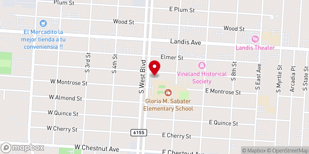 Map showing location of Rock of Salvation Church