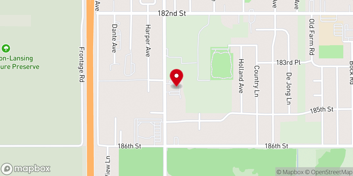 Map showing location of Peace Protestant Reformed Church