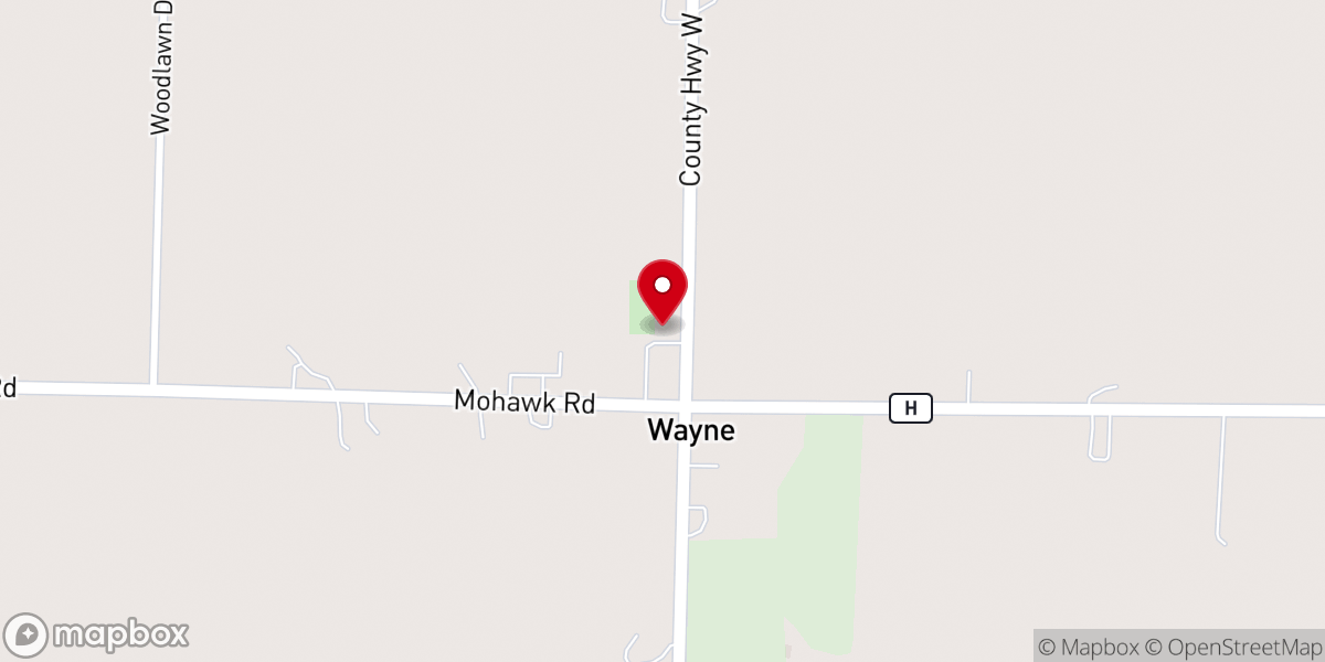 Map showing location of Salem United Church of Christ