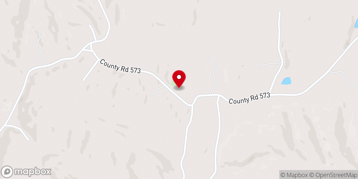 Map showing location of Mountain Grove Baptist Church