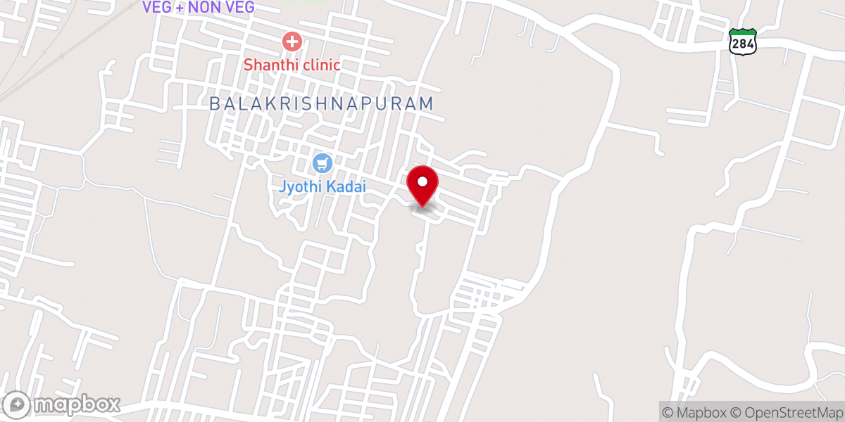Map showing location of Infant Jesus Church