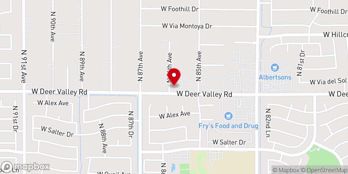 Map showing location of Way Fellowship Church