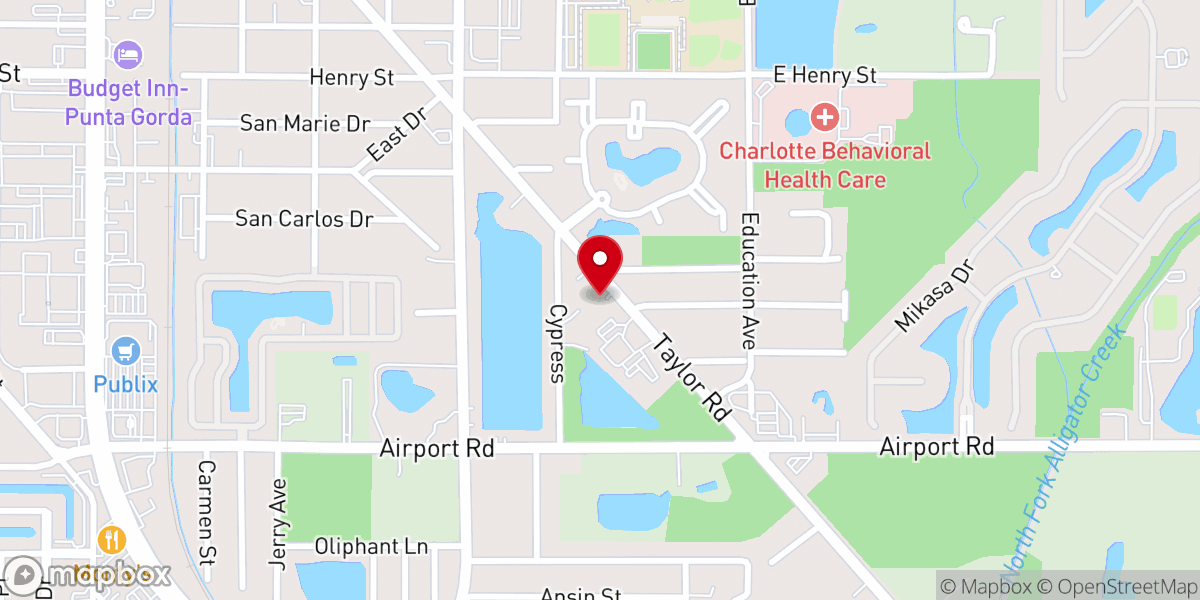 Map showing location of First Baptist Church Of Punta Gorda