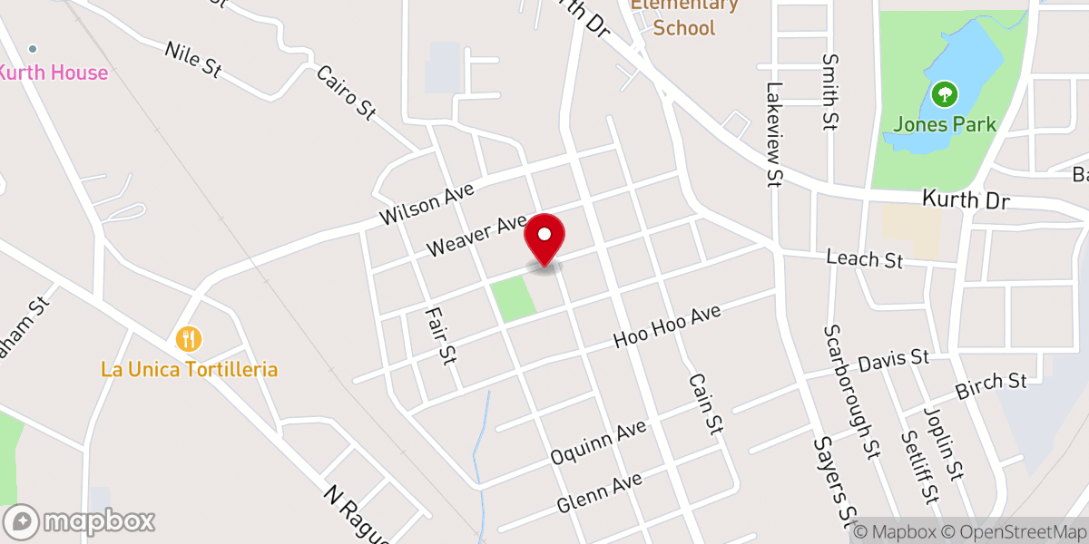Map showing location of Greater Shiloh Missionary Baptist Church