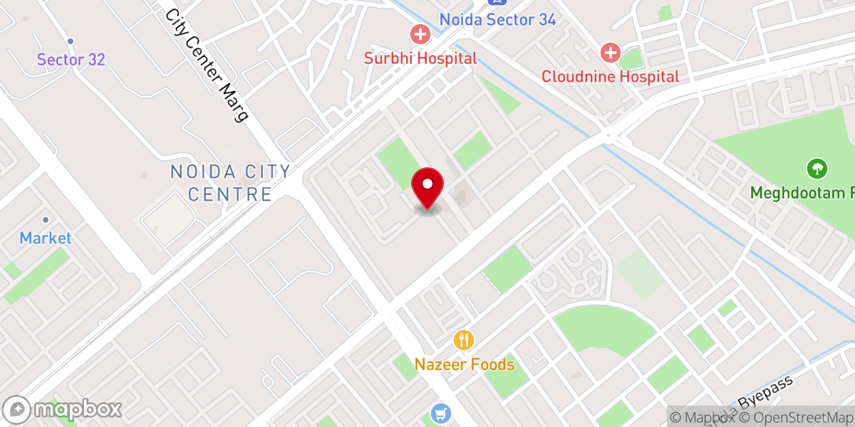 Map showing location of Mar Gregorios Orthodox Church