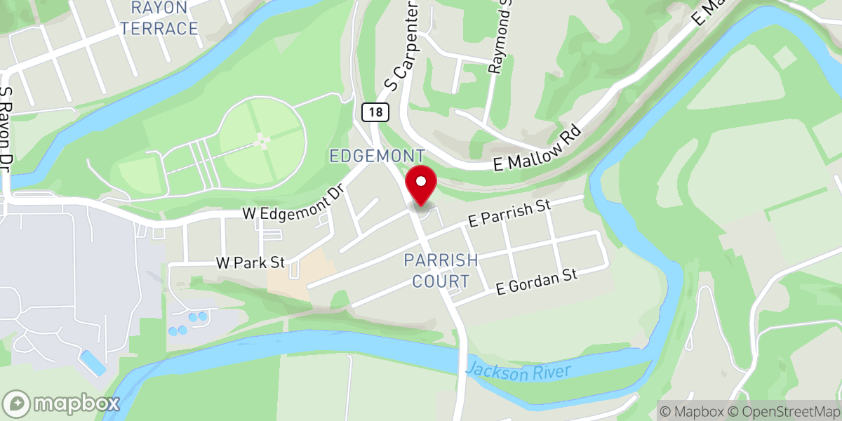 Map showing location of Christ's Cooperative Parish