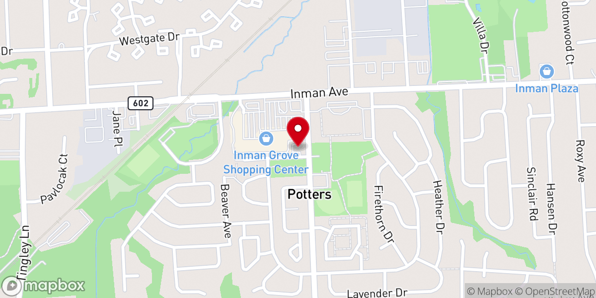 Map showing location of Mt Pleasant Baptist Church