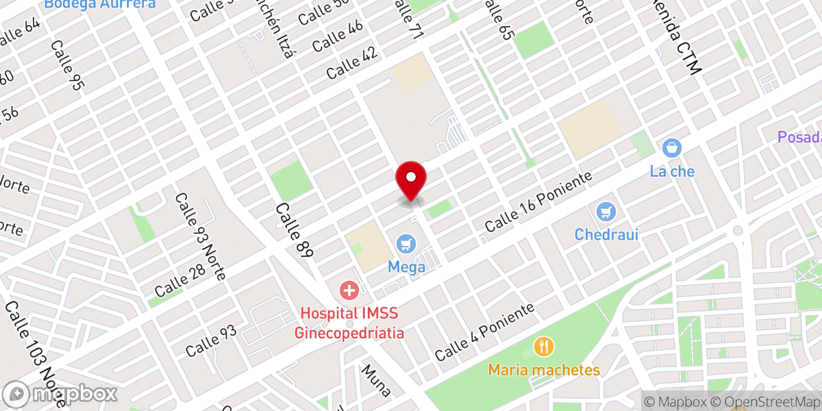 Map showing location of Iglesia Apostólica de la Fe en Cristo Jesús (Primera)