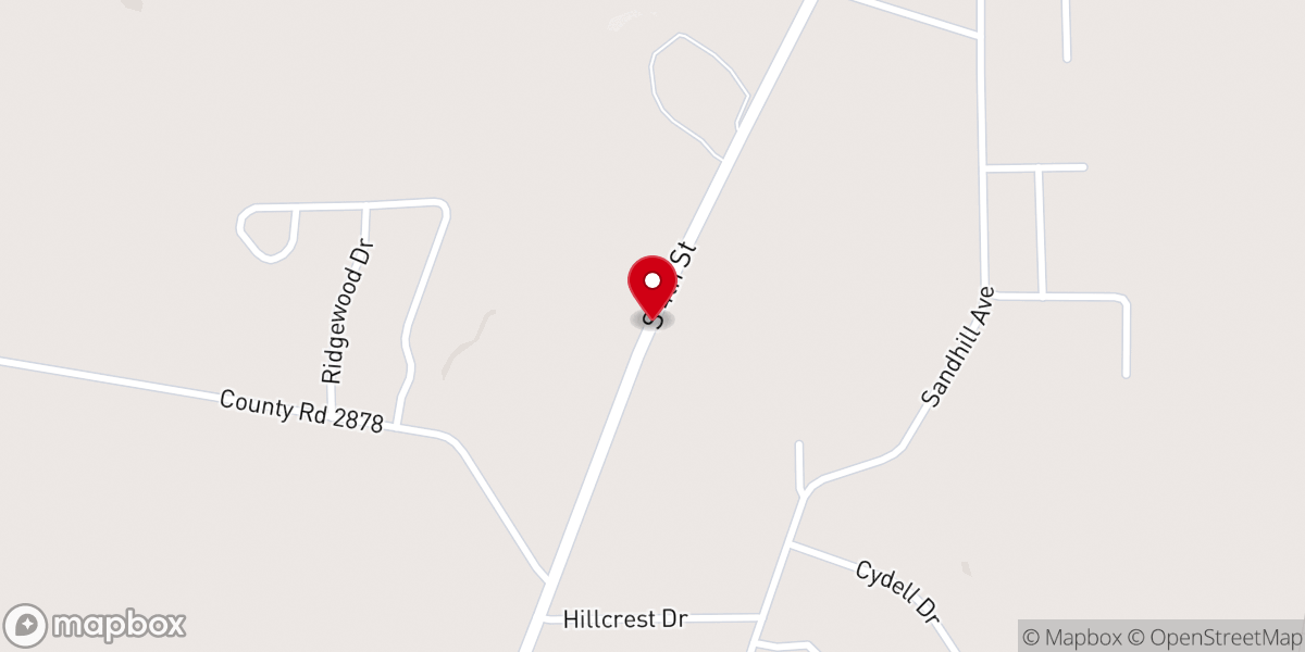 Map showing location of New Tabernacle Baptist Church