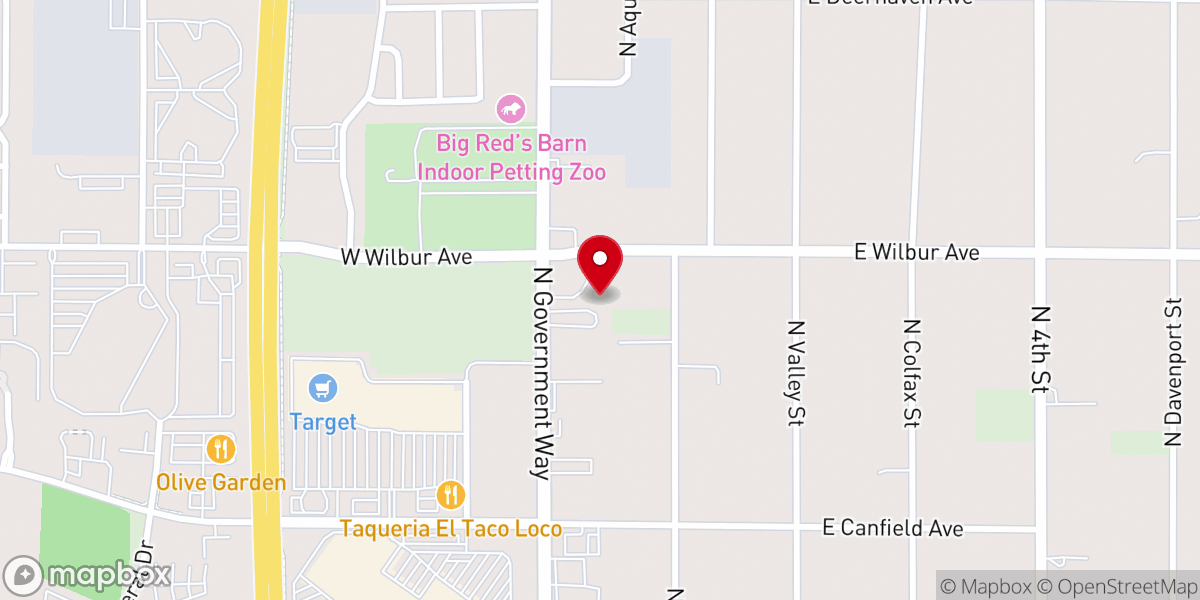 Map showing location of Calvary Chapel