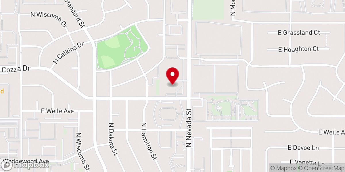 Map showing location of Holy Cross Lutheran