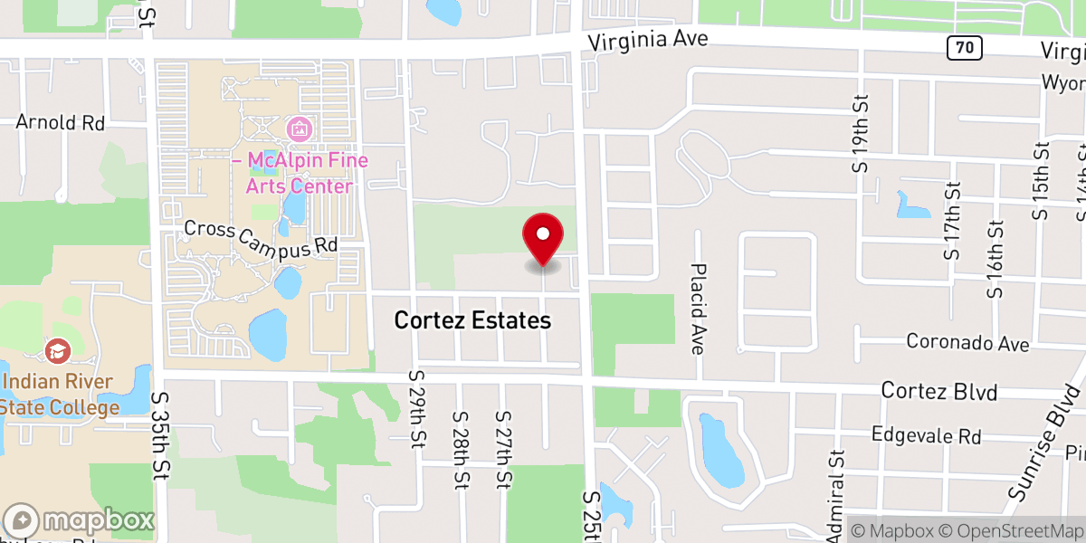 Map showing location of St Nicholas Greek Orthodox Church