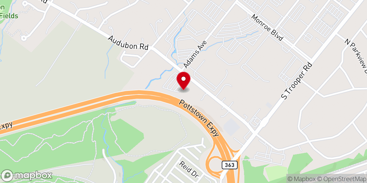 Map showing location of Victory Church