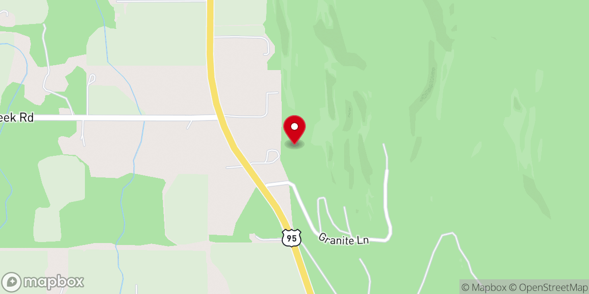Map showing location of Bonners Ferry Seventh-Day Adventist Church