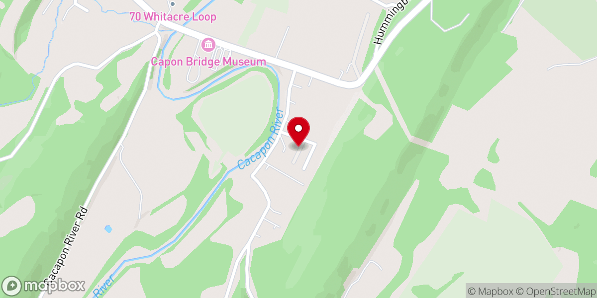 Map showing location of Bear Garden Mobile Home Park