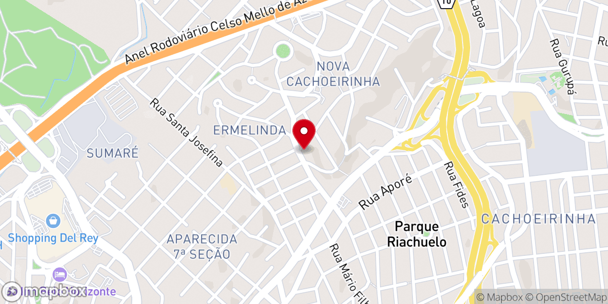 Map showing location of Paróquia Santa Inês