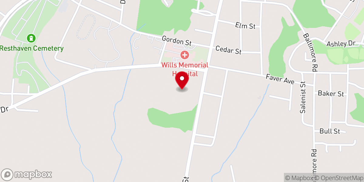 Map showing location of Essence Worship Center Inc