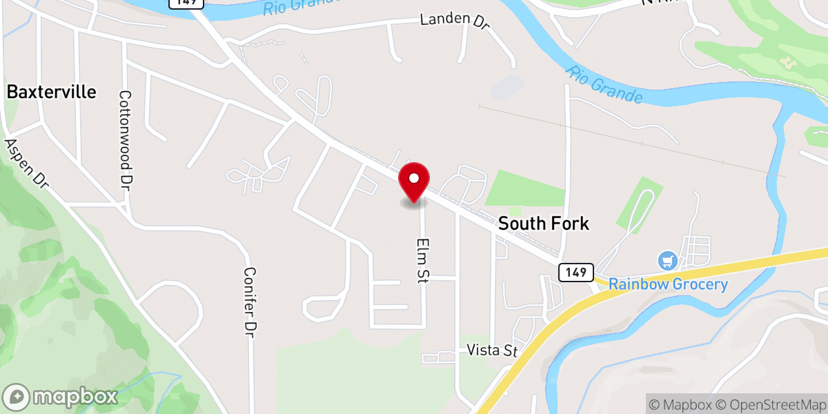 Map showing location of Chapel-The South Fork Thrift