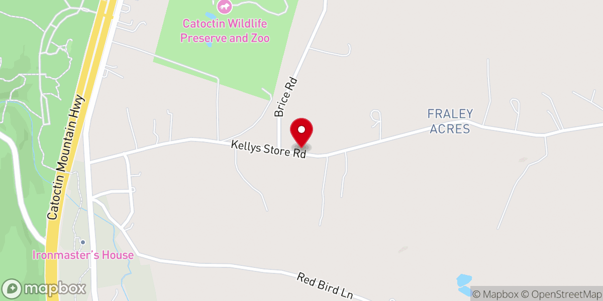 Map showing location of Catoctin United Methodist