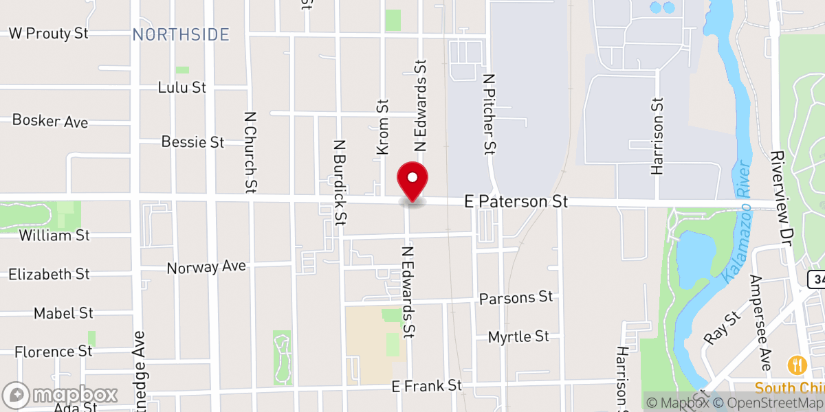 Map showing location of Transformed by Fire Church