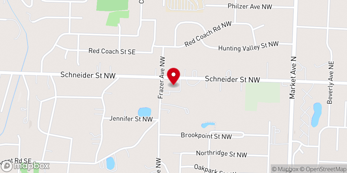 Map showing location of All Saints Anglican Church