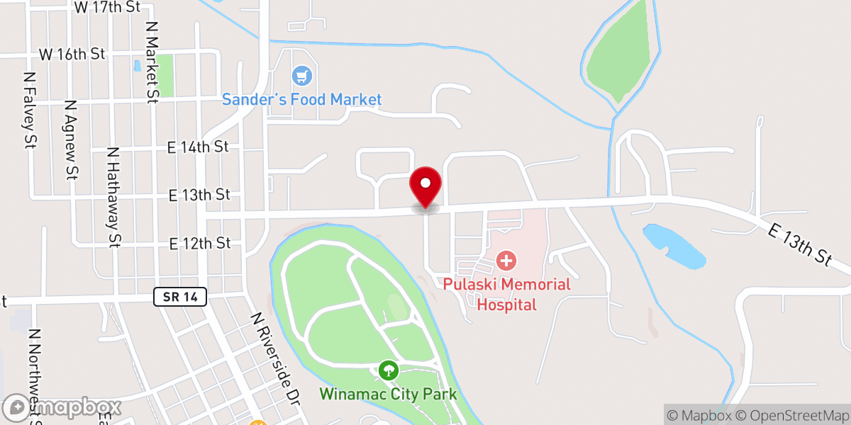 Map showing location of Neighbor-to-Neighbor Food Pantry
