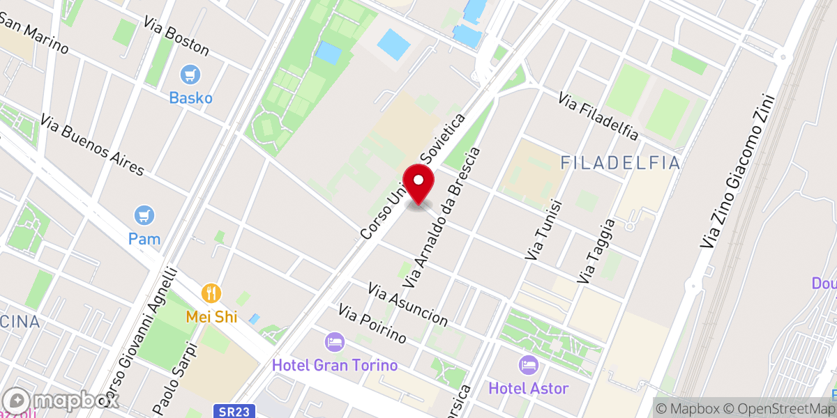 Map showing location of Parrocchia Madonna delle Rose