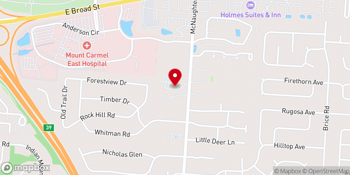 Map showing location of Redeemer United Methodist Church