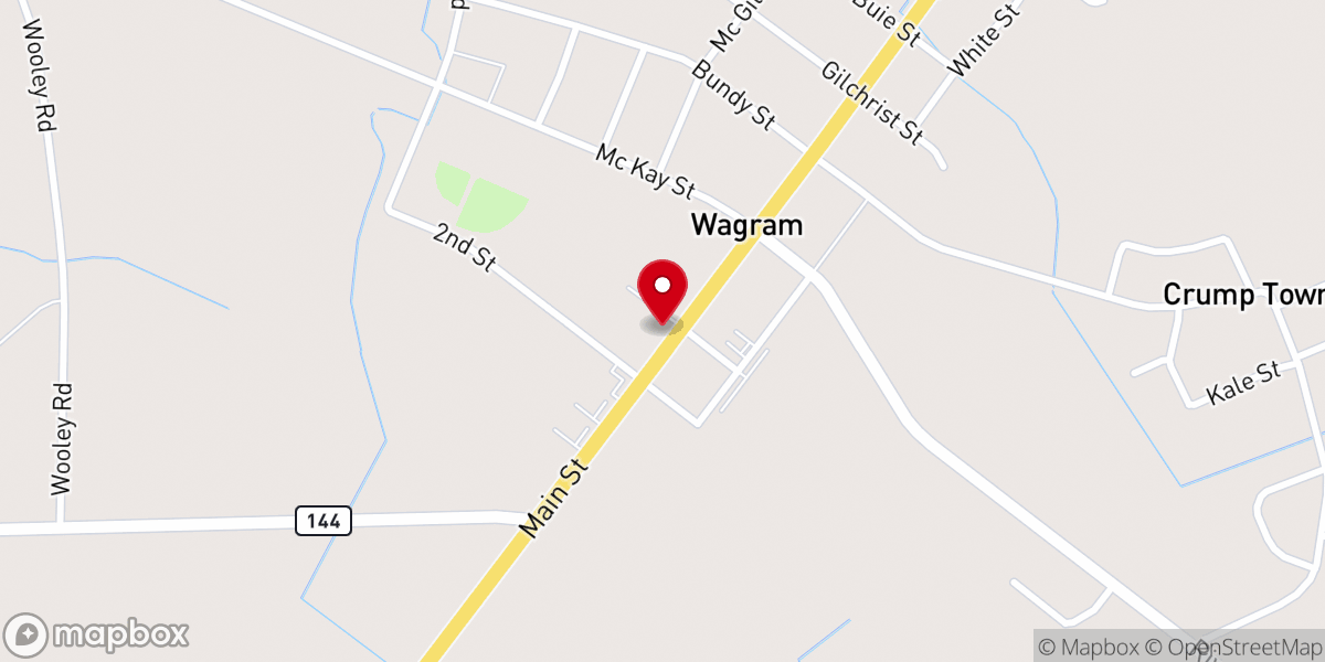 Map showing location of Spring Hill Baptist Church