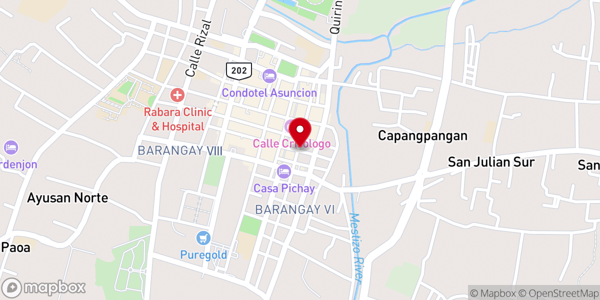 Map showing location of United Pentecostal Church - Vigan