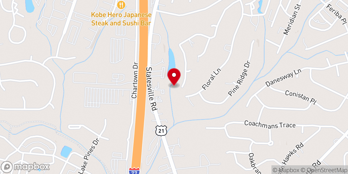 Map showing location of Life Fellowship Church