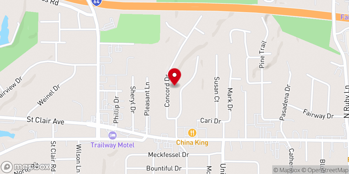 Map showing location of Christ Church Inc