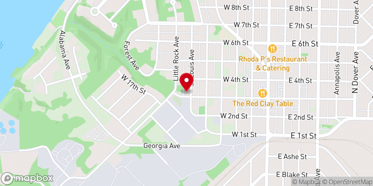 Map showing location of Saint Louis Avenue Church of Christ