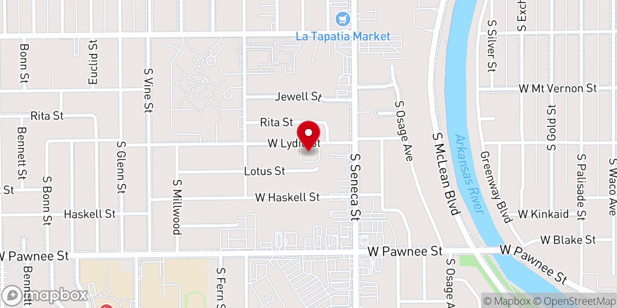 Map showing location of West Side United Methodist Church