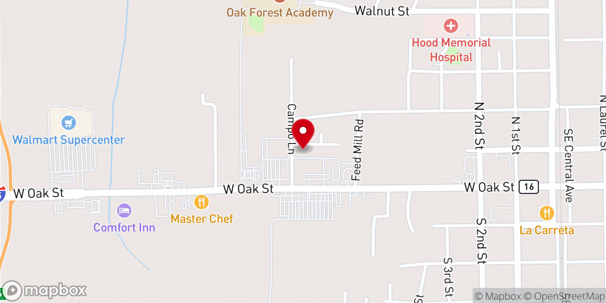 Map showing location of Cornerstone Church of Amite