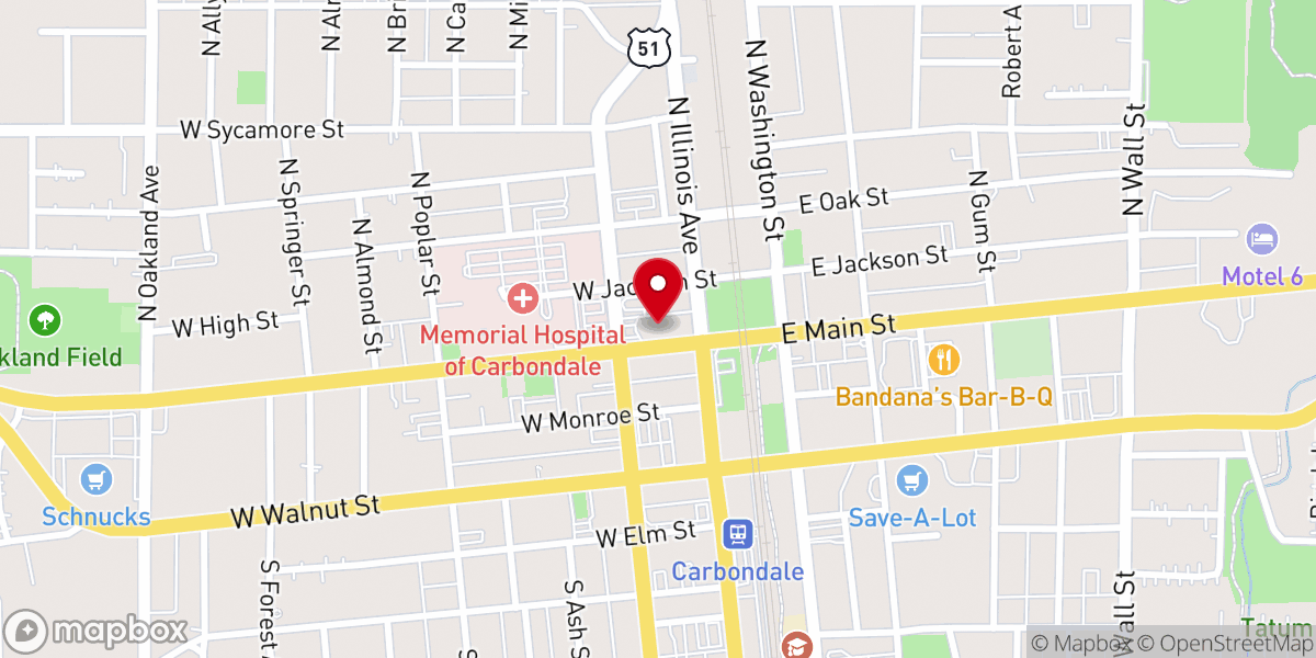 Map showing location of First United Methodist Church